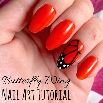Butterfly Wing Nail Art Tutorial