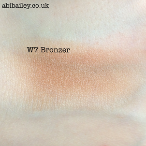 W7 Bronzer Swatch | abibailey.co.ulk