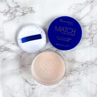 Rimmel Match Perfection Loose Powder in '001 Translucent' | abibailey.co.uk